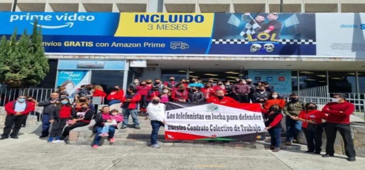 Detienen labores 700 sindicalizados de Telmex en Puebla