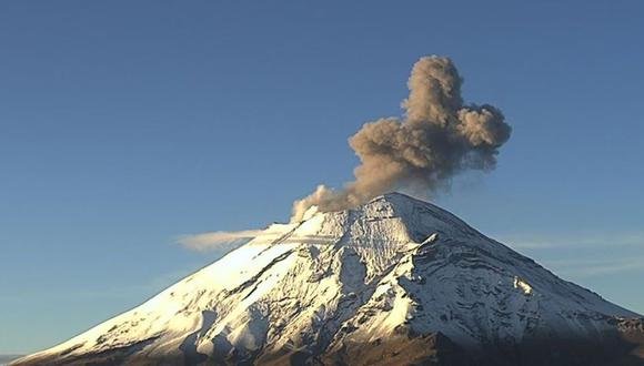 El volcán Popocatépetl registra 53 exhalaciones en 24 horas