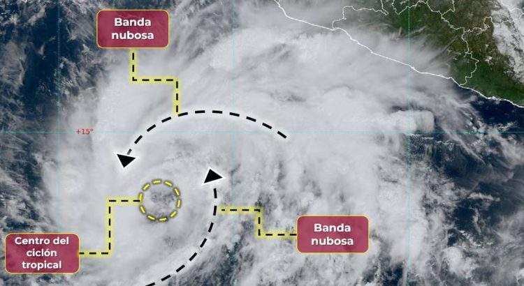 Se esperan chubascos en Puebla debido al huracán Norma