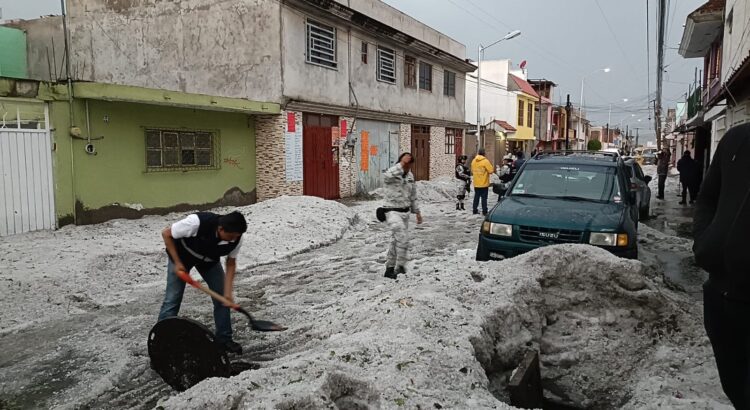 Lluvias y caída de granizo en Puebla, provocan daños en la entidad