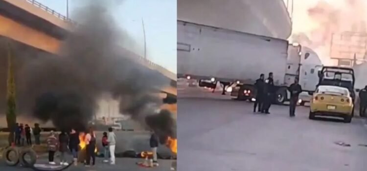 Manifestantes bloquean la autopista México-Puebla