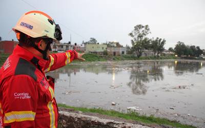 Sube nivel del agua en Vaso Regulador en Puebla