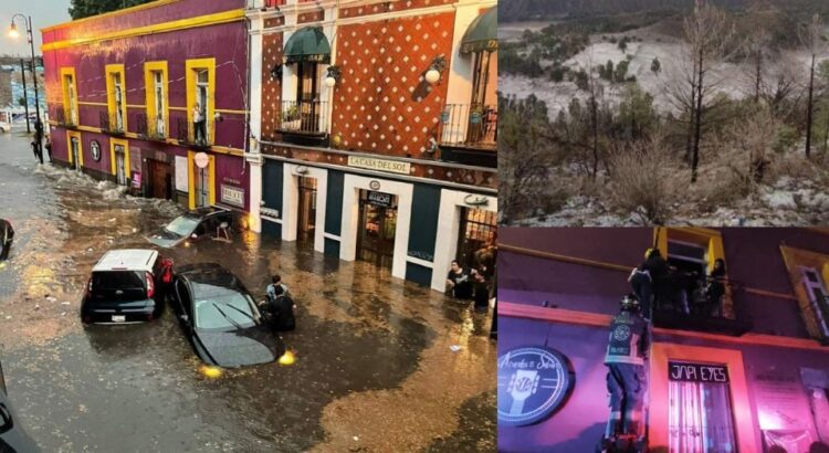 Fuertes lluvias dejan afectaciones en municipios de Puebla