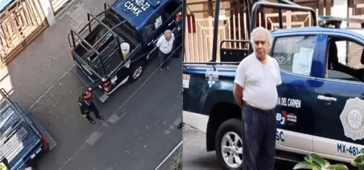 Detuvo la policía a septuagenario por plantar un árbol en la calle Detuvo la policía a septuagenario por plantar un árbol en la calle