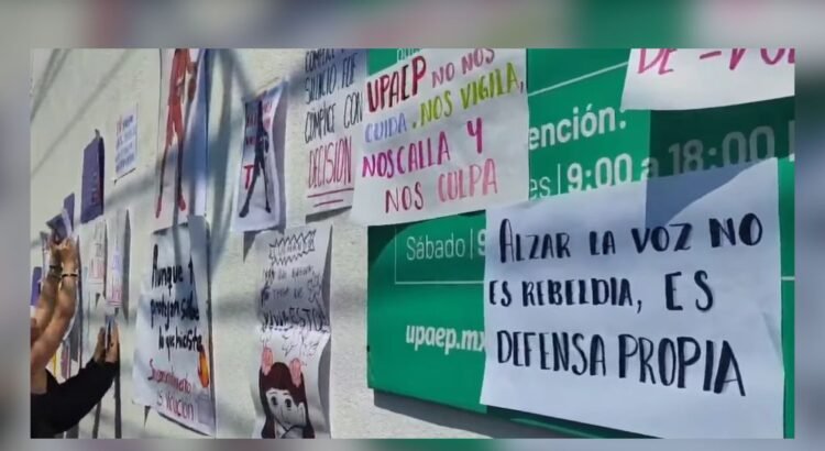 Alumnas de la UPAEP exigen justicia por abuso sexual
