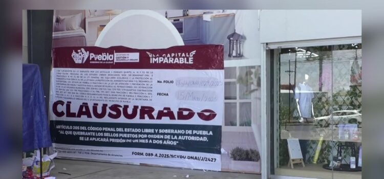 Sedetra reabre 15 de 23 tiendas clausuradas en Puebla
