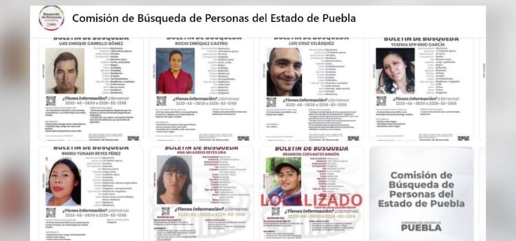 Desapariciones en Puebla superan los mil casos en 2025; mayoría son jóvenes