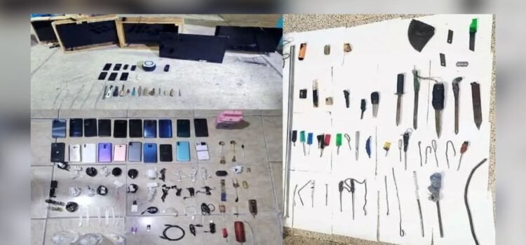 Incautan celulares y drogas en penales de Puebla Incautan celulares y drogas en penales de Puebla