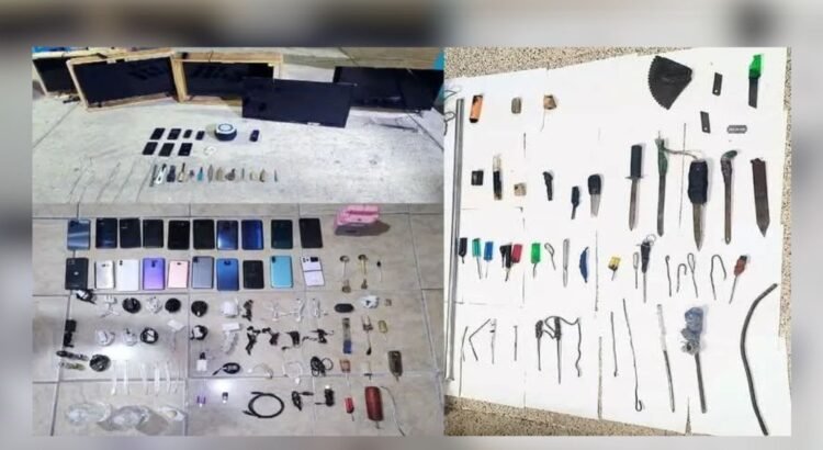 Incautan celulares y drogas en penales de Puebla