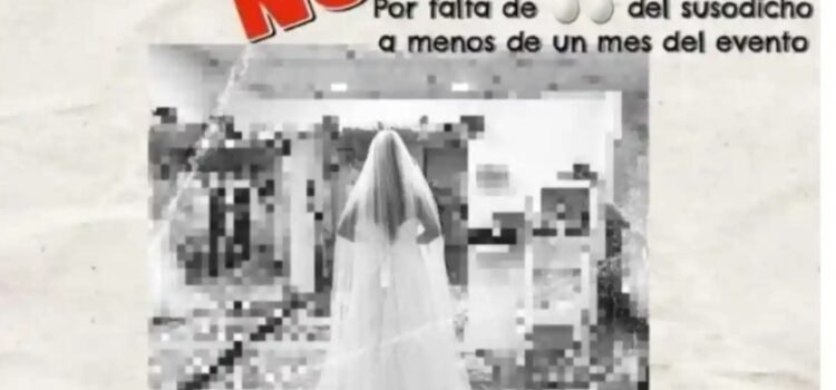 Tras cancelación de su enlace matrimonial decidió organizar una “No Boda”