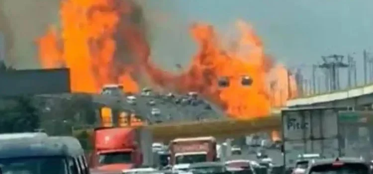Sube a 8 la cifra de muertos por explosión de pipa de gas Sube a 8 la cifra de muertos por explosión de pipa de gas