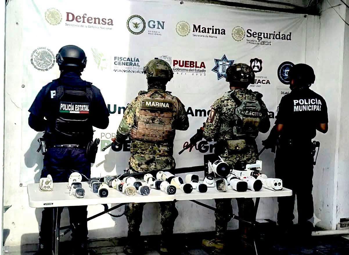 Retiran 33 cámaras “parásitas” instaladas en Tepeaca