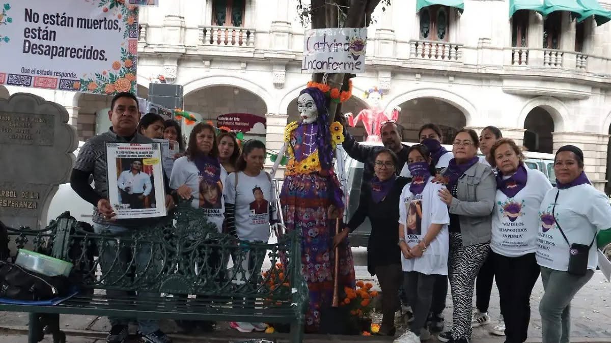 La Catrina Buscadora visibiliza en Puebla la lucha de familias de desaparecidos